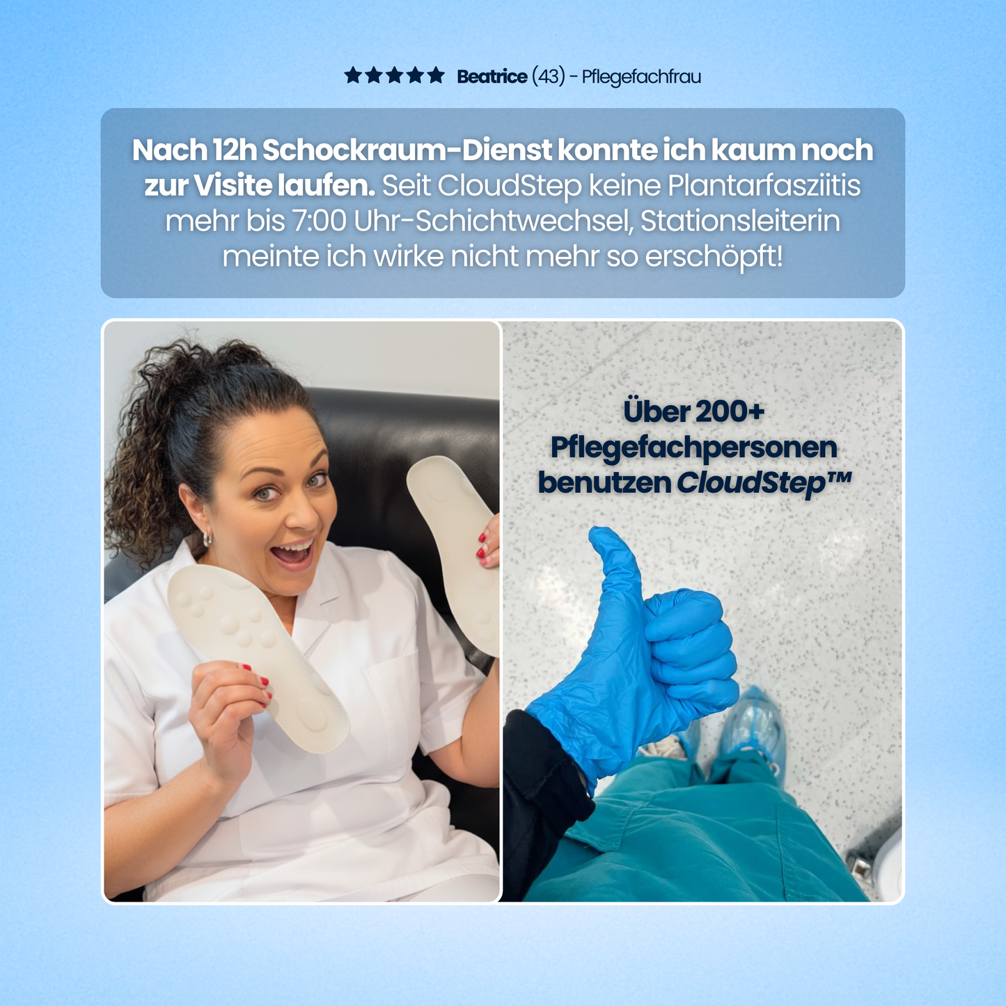 CloudStep™ Sofort spürbare Entlastung